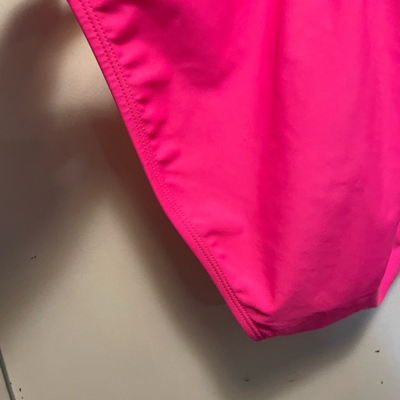 US Polo Assn Hot Pink One Piece Bathing Suit with Orange Size Large - Picture 11 of 15